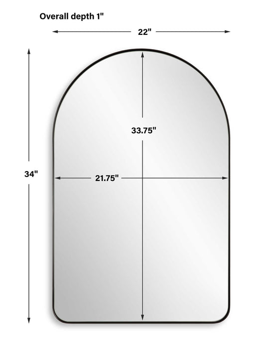 34" Mirror (Set of 2)- Black