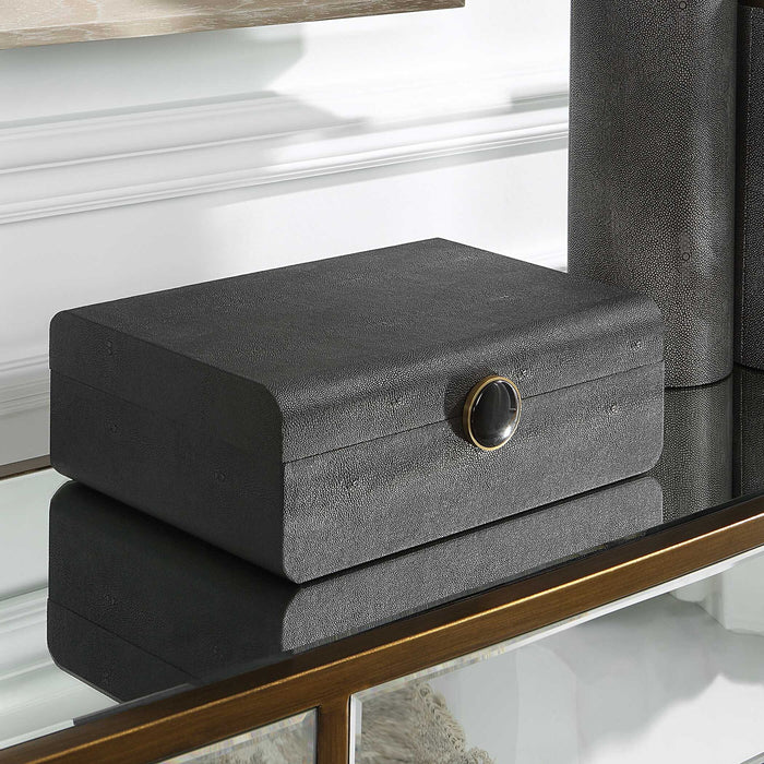 Lalique - Shagreen Box - Black