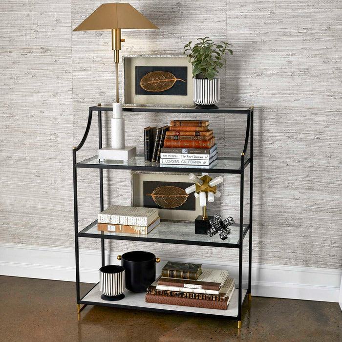 Swoop - Console/Bar - Black / Brass / White