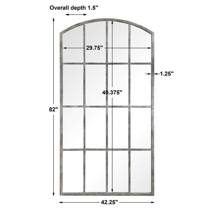 Amiel - Arched Mirror - Ivory