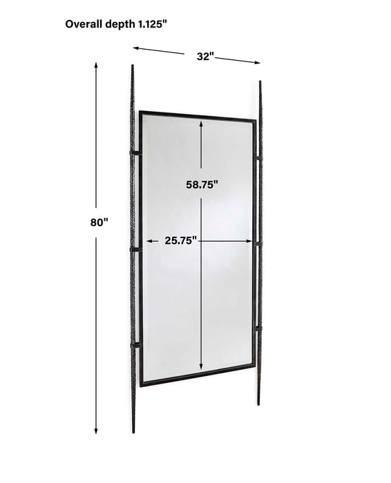 Lean On Me - Floor Mirror - Black