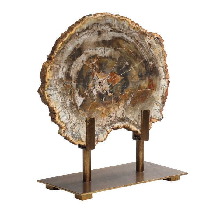 Petrified - Wood Sculpture - Bronze / Brown / Woodtone