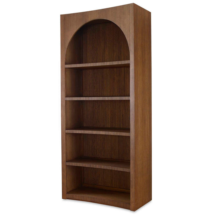 High Light - Lighted Bookcase - Woodtone