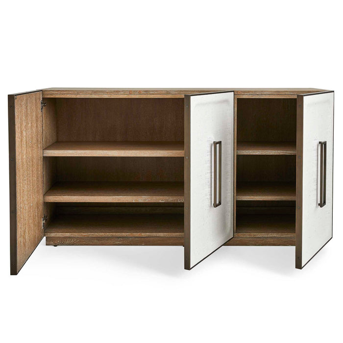 Linen 3 Door Cabinet - White