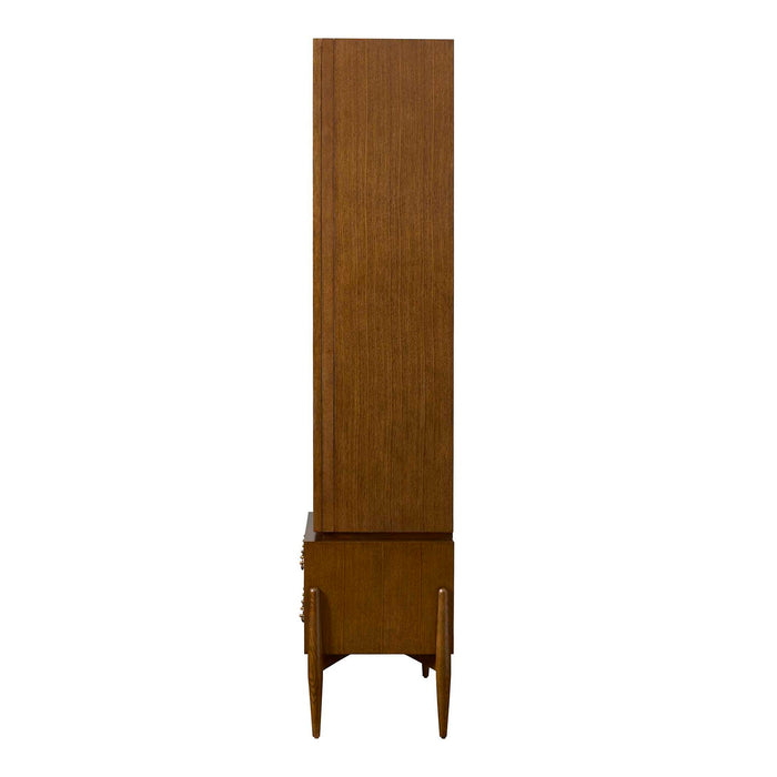 Tiger Eye - Tall Cabinet - Woodtone / Brass