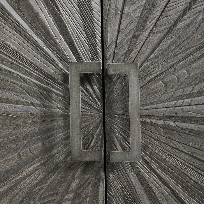 Shield - Oak 2 Door Cabinet - Gray