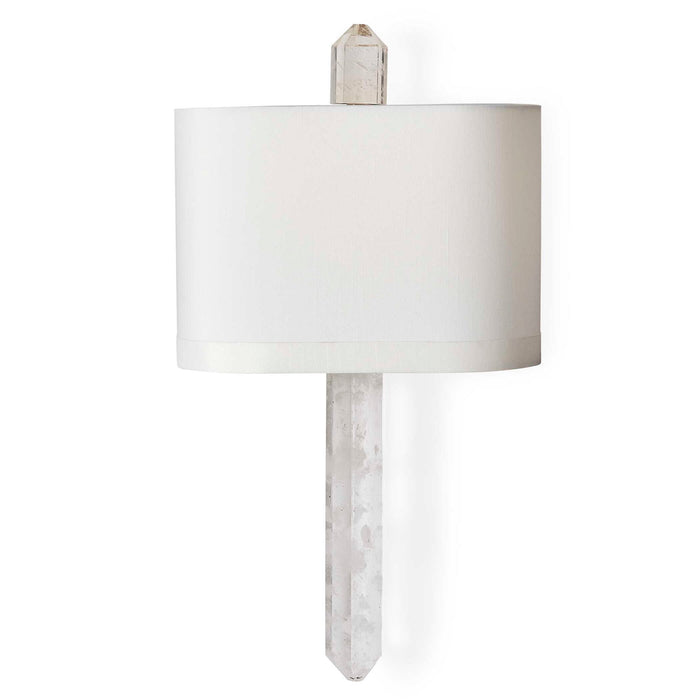 Jeweled Point - 2 Light Sconce - White