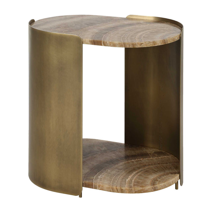 Lozenge - Accent Table - Brown