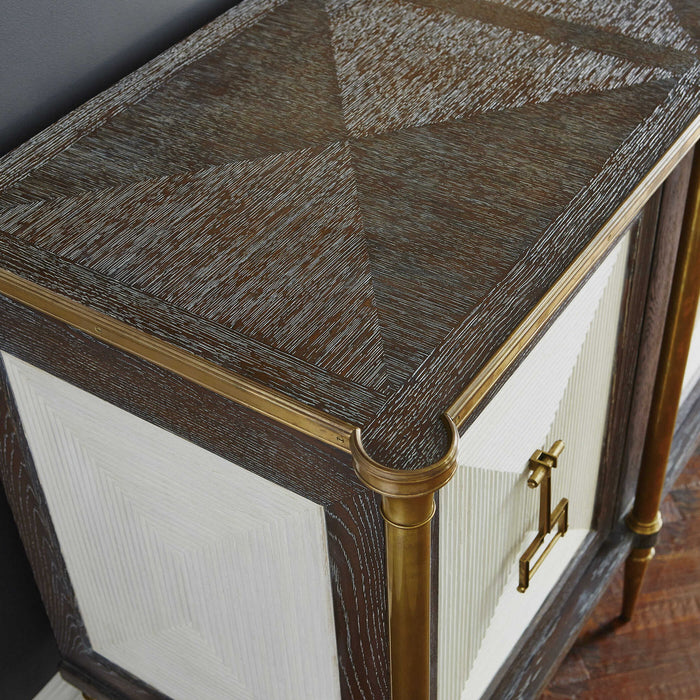 Let It Drop - Cabinet - Brown / Gold / White
