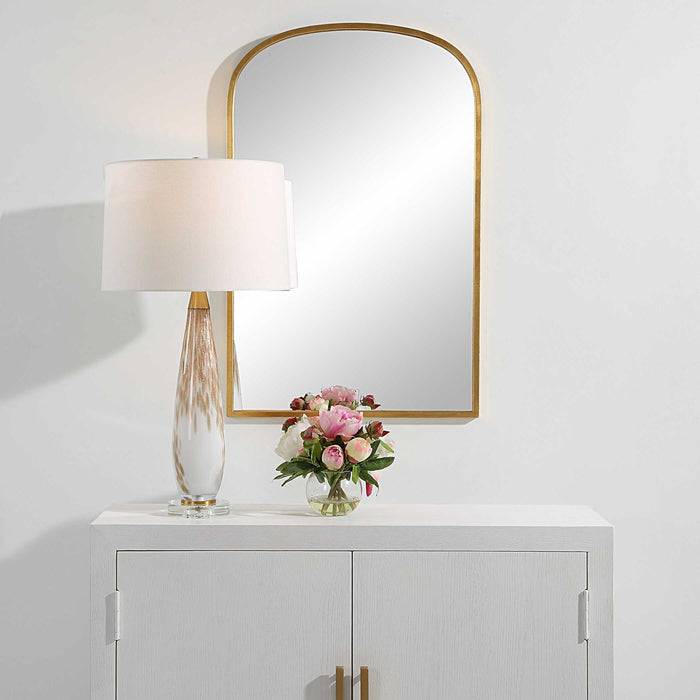 34.13" Mirror - Gold