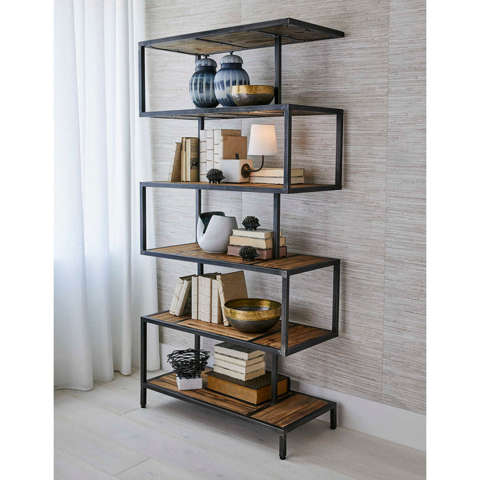 Kelmen - Etagere - Black / Woodtone