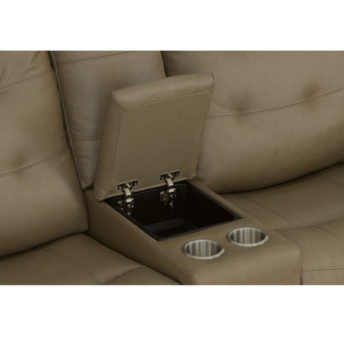 Iris - Power Reclining Loveseat With Console & Power Headrests