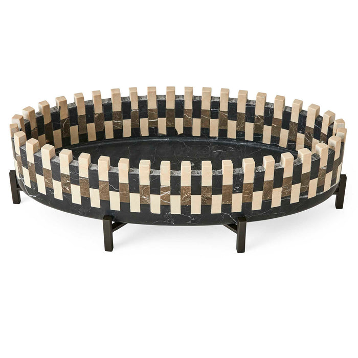 Domino - Cachepot - Black / Bronze / Brown
