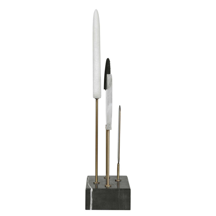 Signal - Sculpture - Black / Brass / White