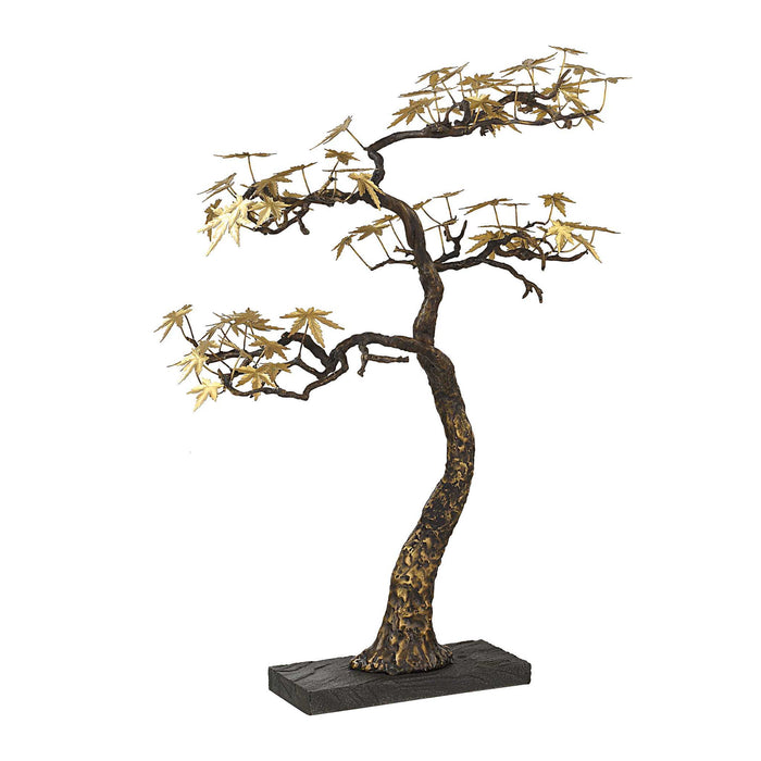 Bonsai - Large Sculpture - Brass / Woodtone