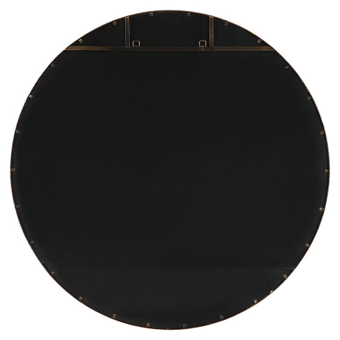 Junius - Large Round Mirror - Gold