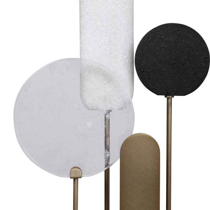 Signal - Sculpture - Black / Brass / White