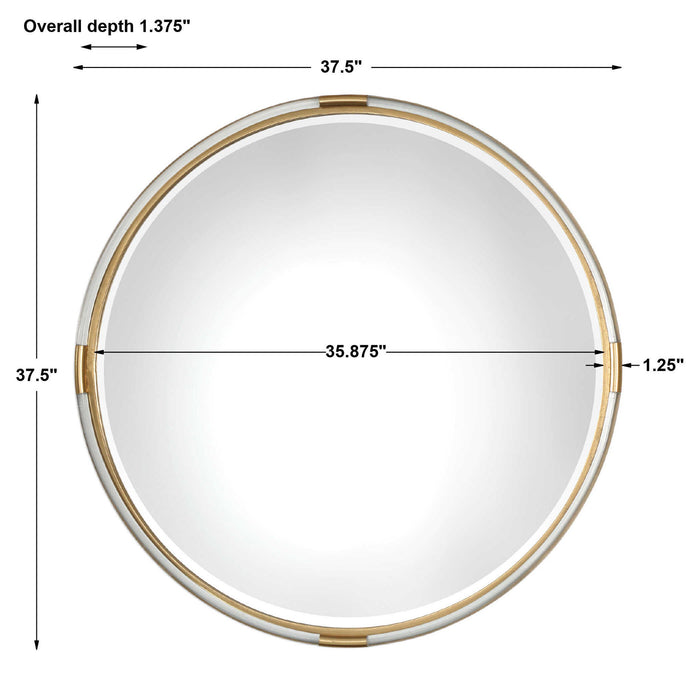 Mackai - Round Mirror - Gold