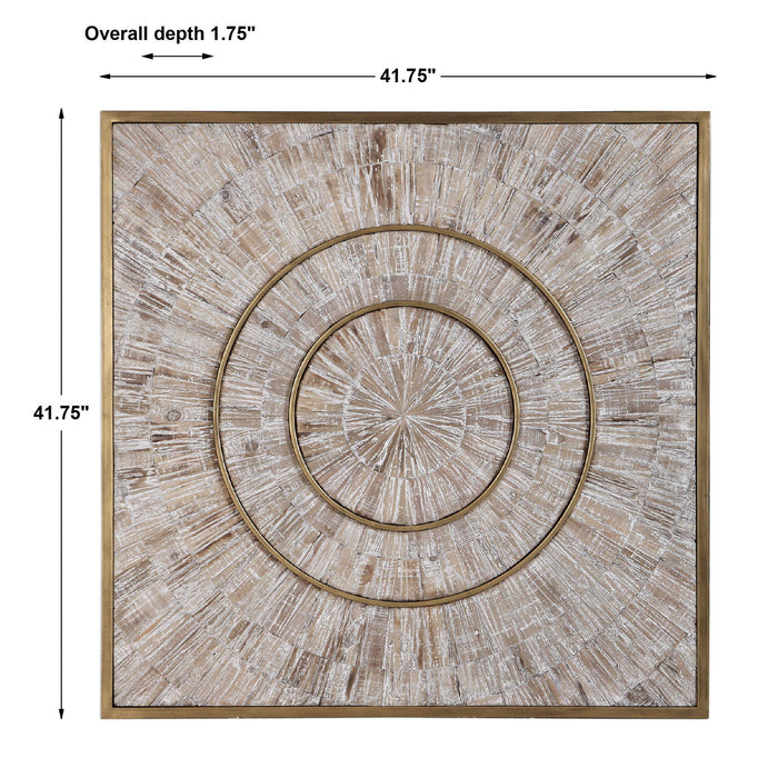Mahala - Wood Wall Panel - Brass / Woodtone