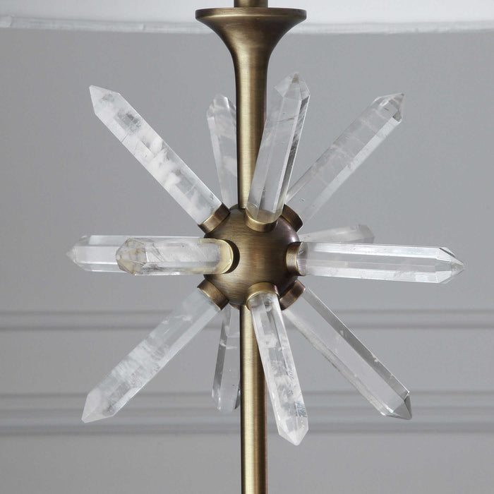 Star Quartz - Table Lamp - Antique Brass