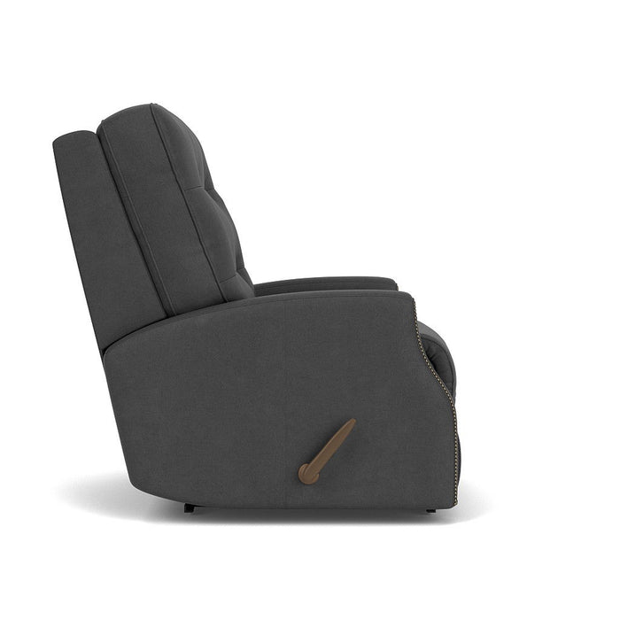 Devon - Leather Recliner, Nailhead Trim