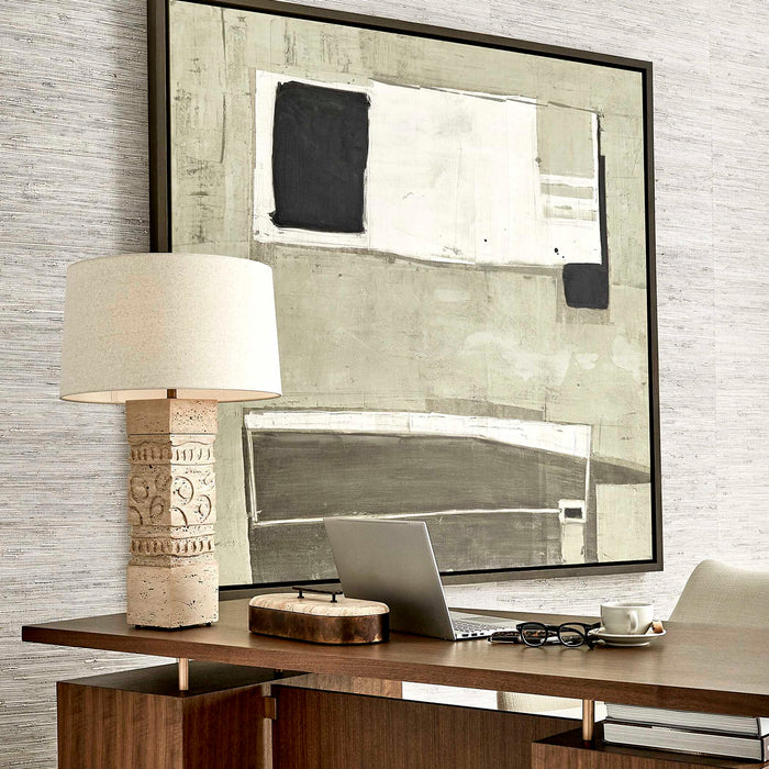 Accentuate The Positive - Framed Canvas - Black / Brown / Gray