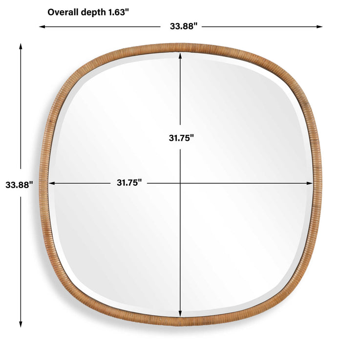 33.88" Mirror - Gold