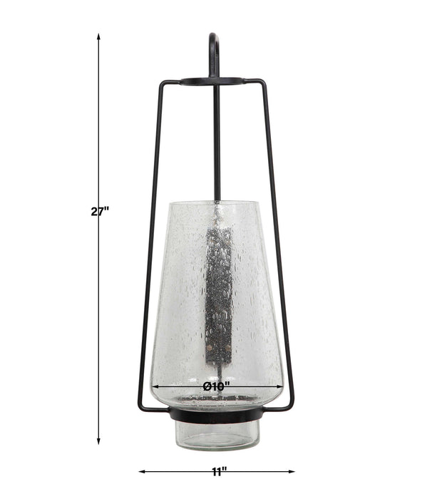 Tapered Hurricane Sconce - Black
