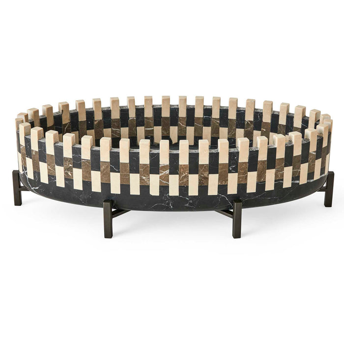Domino - Cachepot - Black / Bronze / Brown