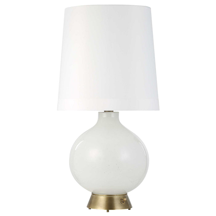 Full Moon - Table Lamp - Brass / Gold / White