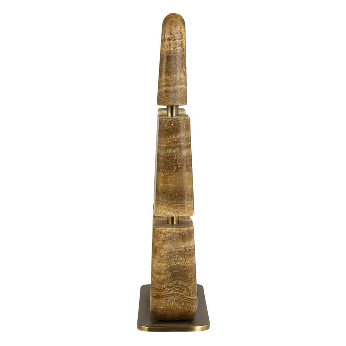 Missing Link - Tall Sculpture - Brown