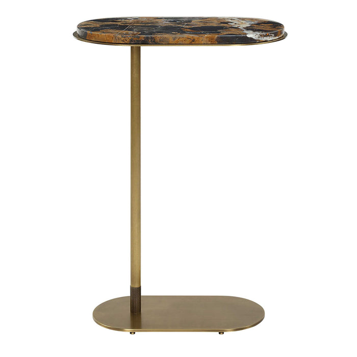 Lozenge - Accent Table - Brass