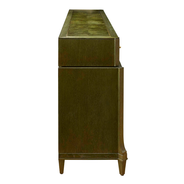 Green With Envy - 9 Drawer Chest - Green / Woodtone