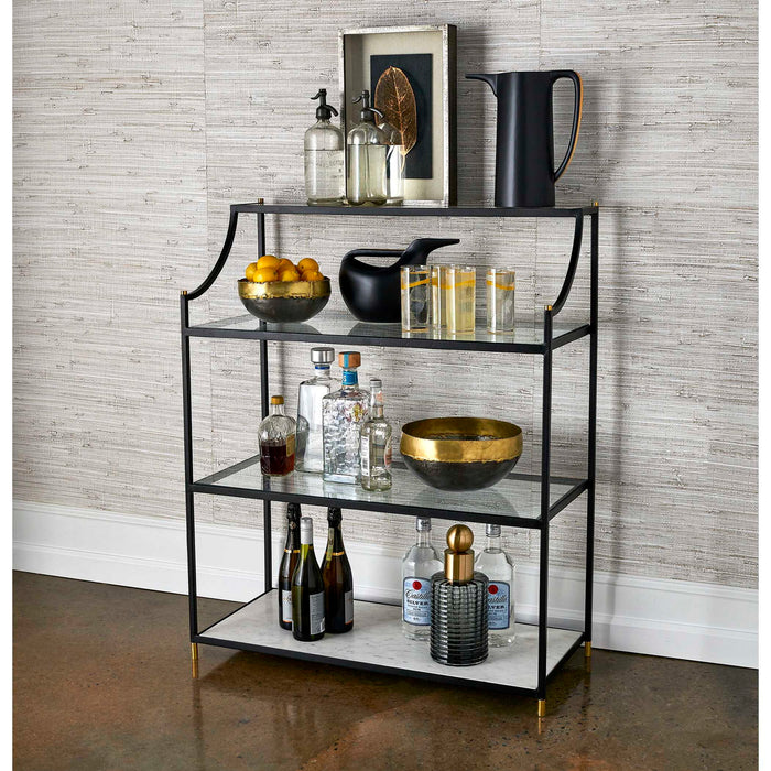 Swoop - Console/Bar - Black / Brass / White