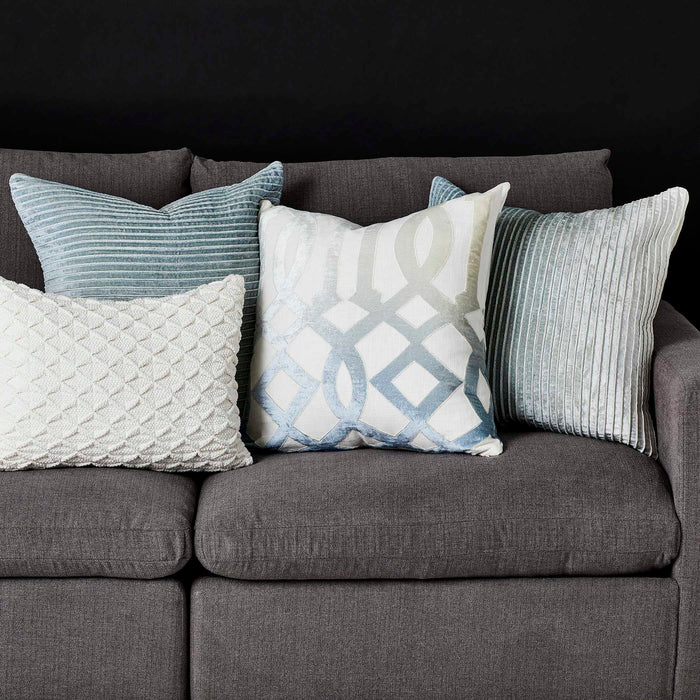 Ombre Fret - Pillow - Blue