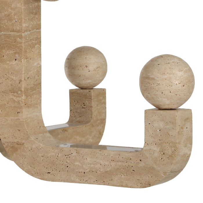 Equilibrium - 5 Light LED Pendant - Brass
