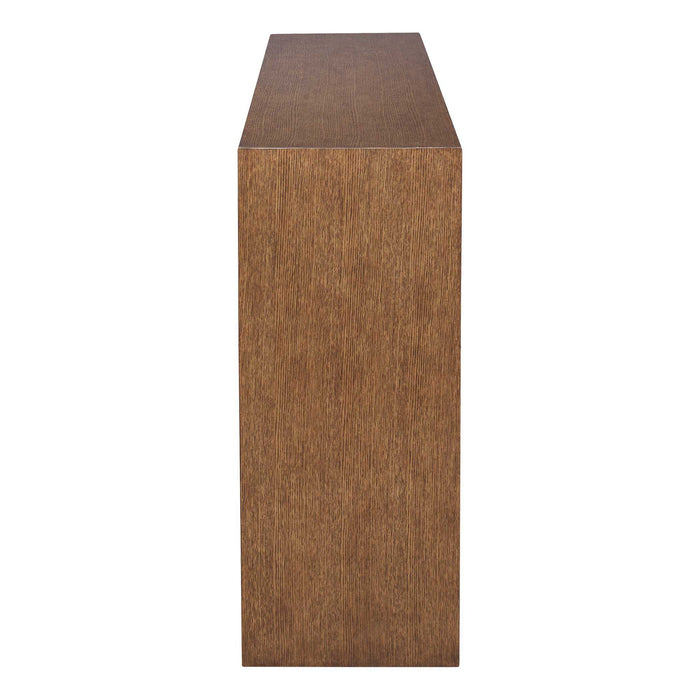 Full Circle - Console Table - Woodtone / Brass