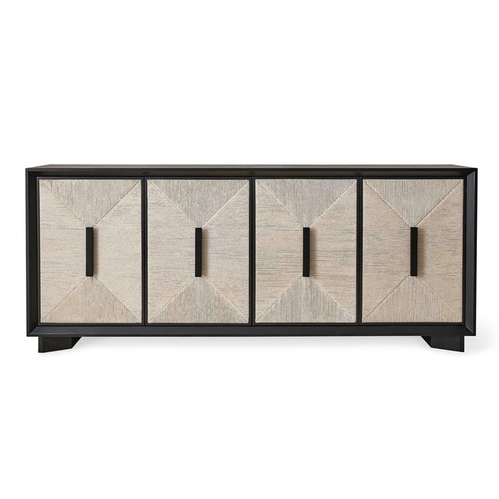 Show Me The Ropes - 4 Door Cabinet - Black / White