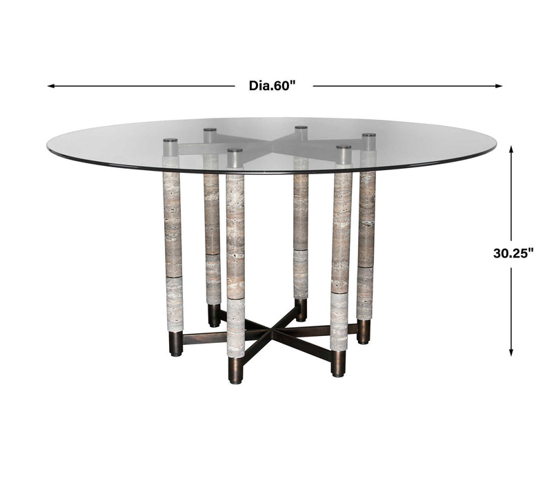 Hex - Dining Table - Black / Gray