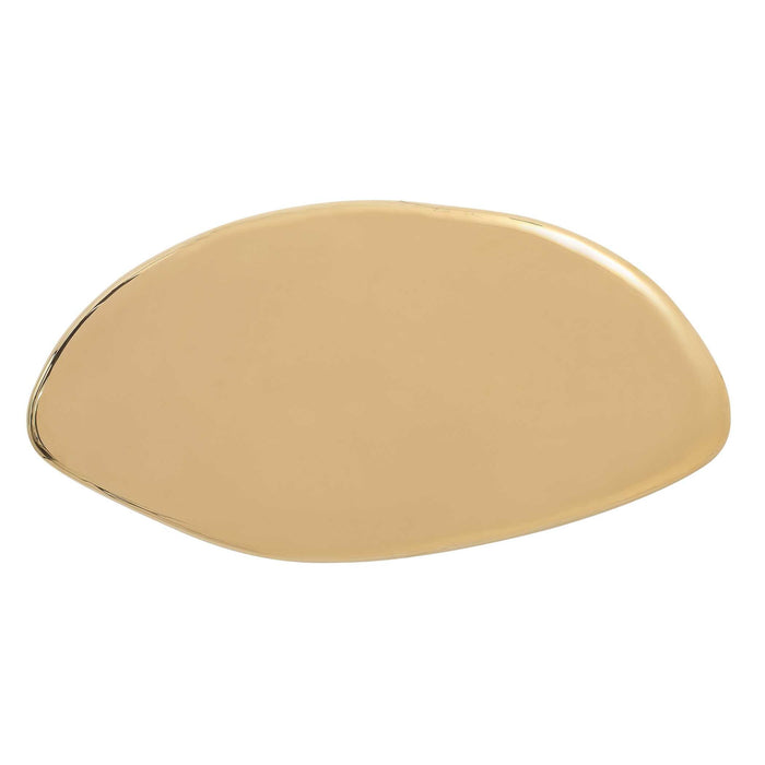 Jelly Bean - 42" x 18" Wall Sculpture - Gold