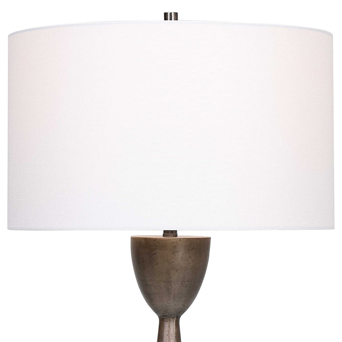 Waller - Handcrafted Cast Table Lamp - Dark Brown