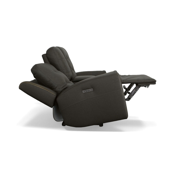 Iris - Power Reclining Loveseat With Console & Power Headrests