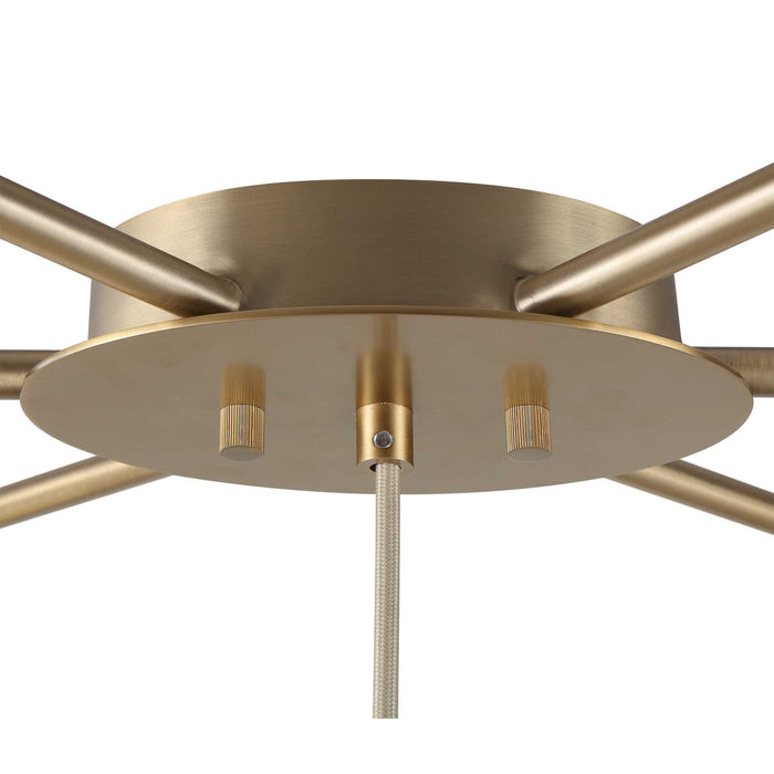 Golden Onion - 7 Light Chandelier - Brass / Gold