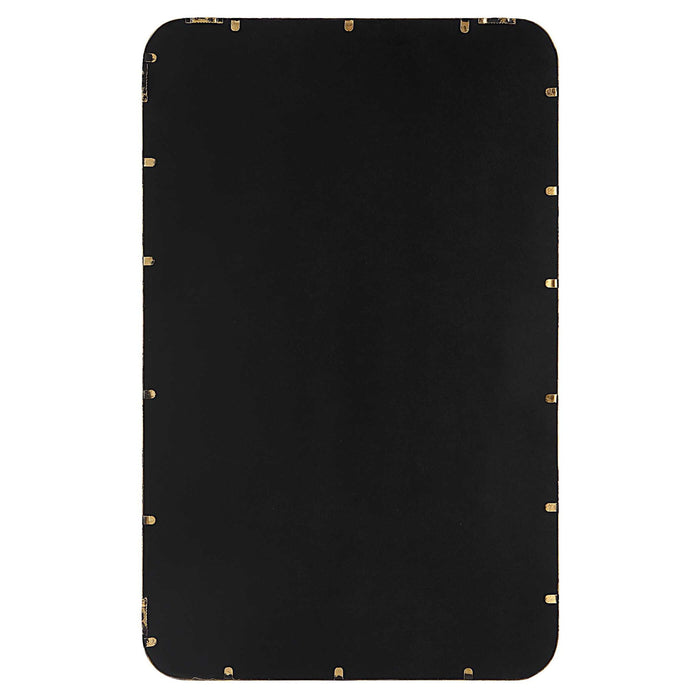 Rounded Corners Mirror - Gold Leaf