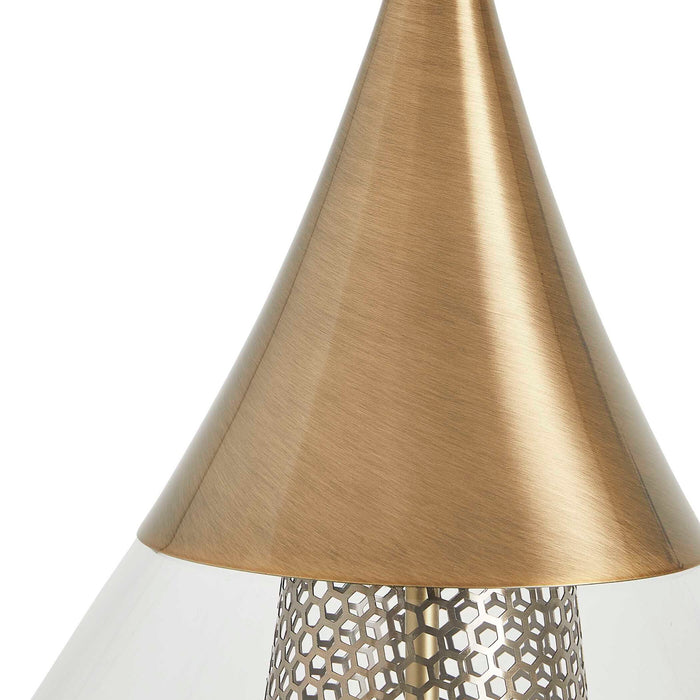 Big Drip - 1 Light Pendant - Brass