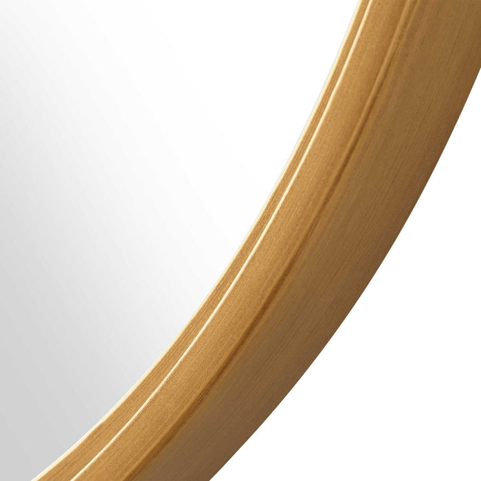 Iron Frame Mirror - Brushed Gold