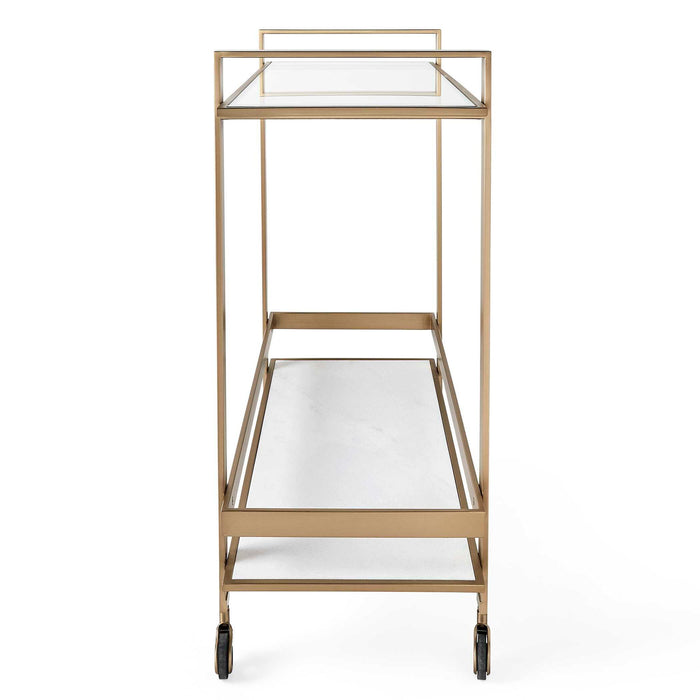 Roll Along - Bar Cart - Brass