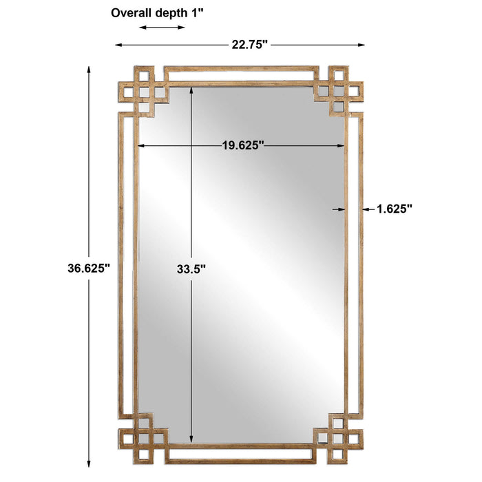 Devoll - Mirror - Antique Gold