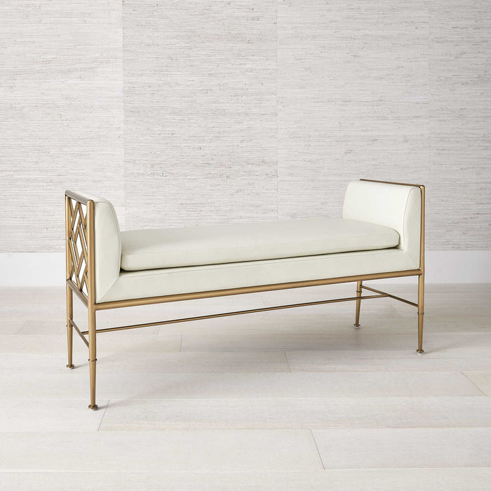 Fretwork - Bench - Brass / White
