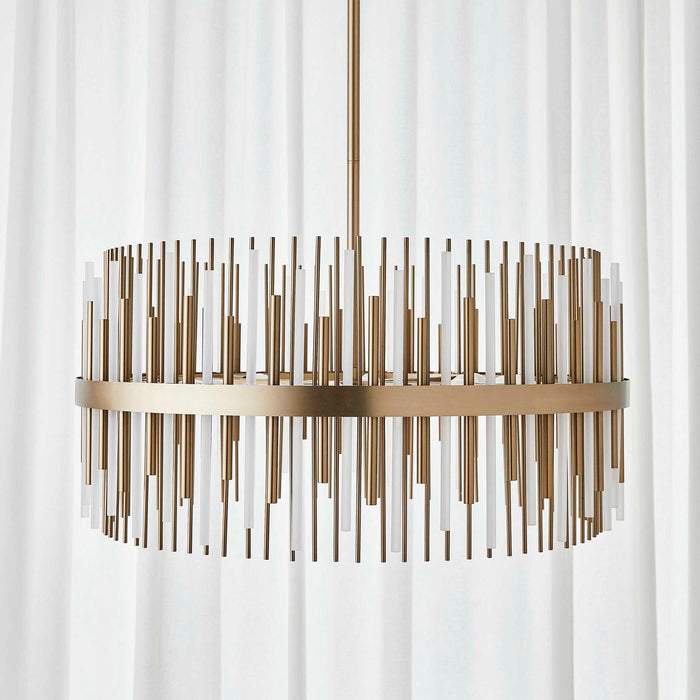 Magic Wand - 8 Light Pendant - Brass